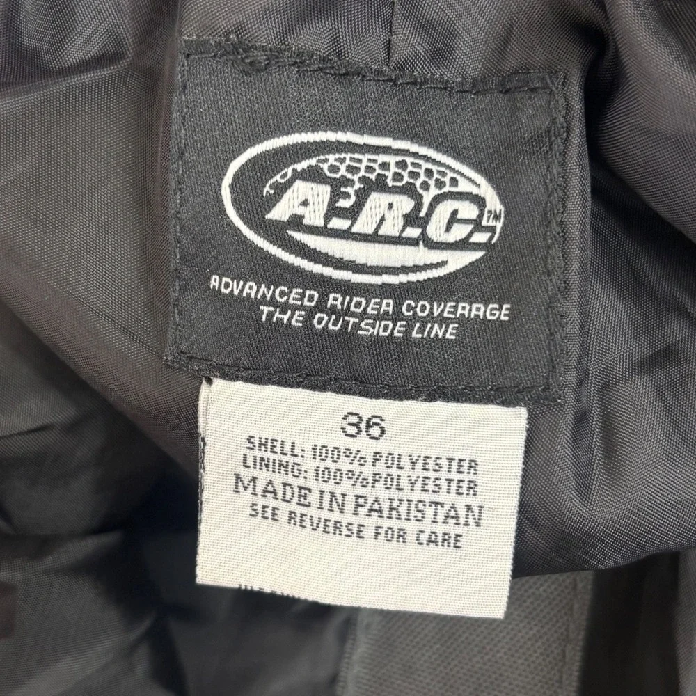 ARC Mens Riding Pants Back-Country Black Advanced Rider Coverage Motorcycle 36 - Picture 4 of 15
